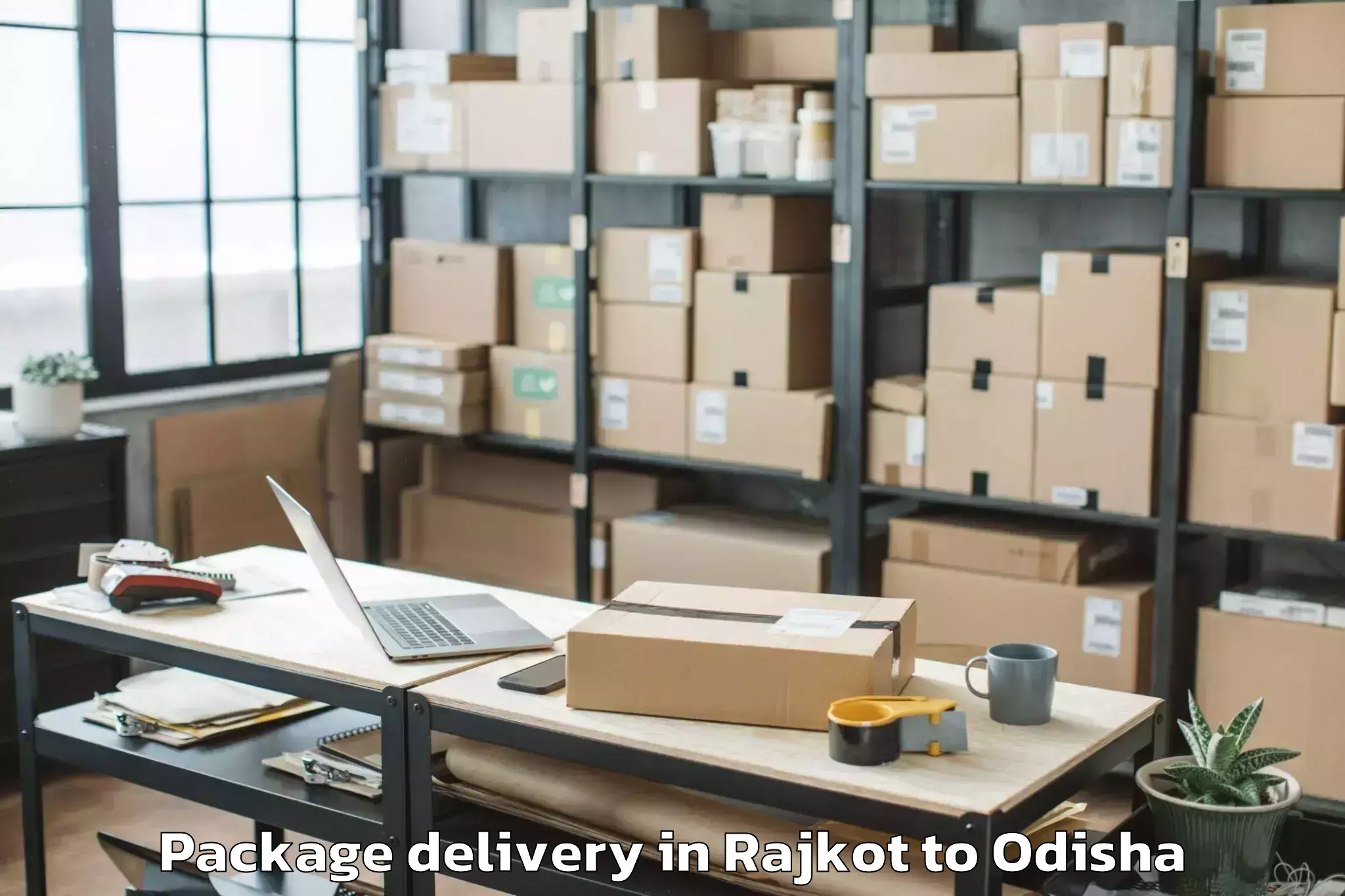 Rajkot to National Law University Odisha Package Delivery